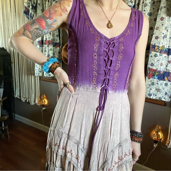 Gradient Hippie Dress - Picture 5 of 6